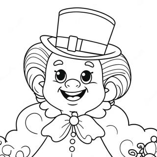 Joyful Precious Moments Clown Coloring Page 59944-47456