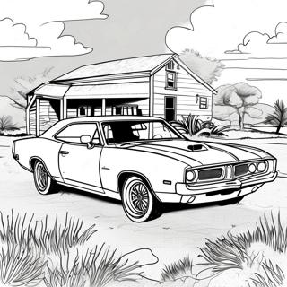 General Lee Classic Car Coloring Page 59973-47461