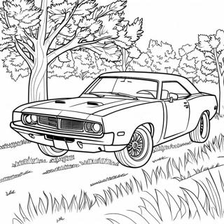 General Lee Classic Car Coloring Page 59973-47462