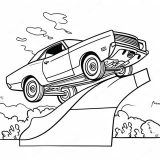 General Lee Jumping Over A Ramp Coloring Page 59974-47460