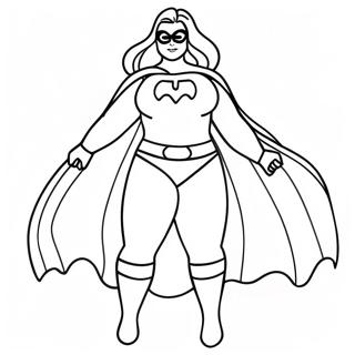 Plus Size Superhero Coloring Page 59984-47481