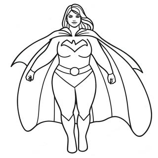 Plus Size Superhero Coloring Page 59984-47484