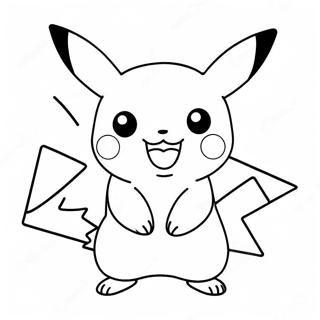 Pikachu Sparkling With Energy Coloring Page 59994-47480