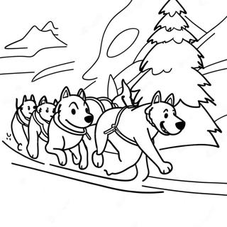 Sled Dog Coloring Pages