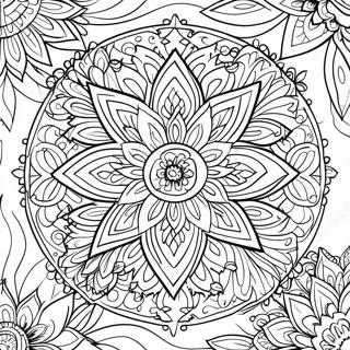 Elegant Crayola Mandala Coloring Page 60034-47496