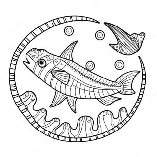 Helicoprion Coloring Page 60043-58956