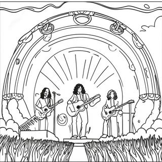 Classic Led Zeppelin Concert Coloring Page 60054-47521