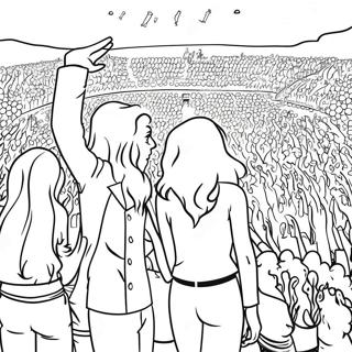 Classic Led Zeppelin Concert Coloring Page 60054-47524