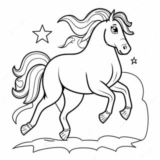 Bucking Horse Coloring Page 60063-47530