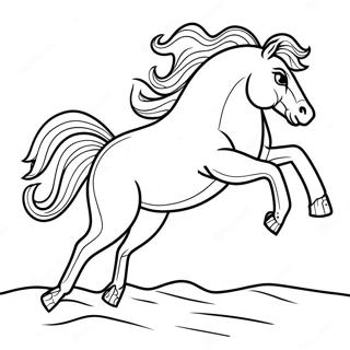 Bucking Horse Coloring Page 60063-47532