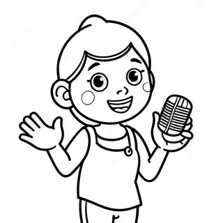 Rosita Singing Cheerfully Coloring Page 60104-47554