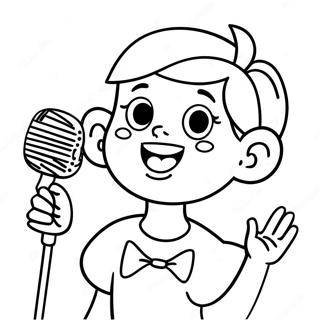 Rosita Singing Cheerfully Coloring Page 60104-47556