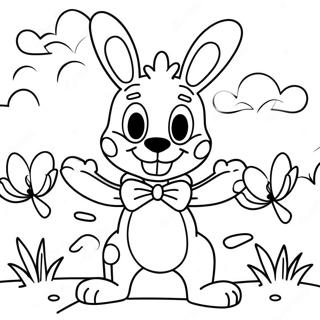 Spring Bonnie Coloring Pages