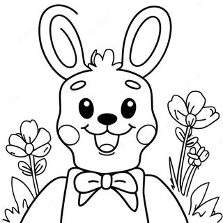 Spring Bonnie Coloring Page 6010-4778