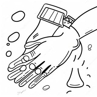 Wash Your Hands Coloring Pages