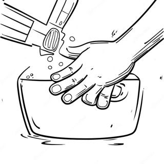 Wash Your Hands Coloring Page 60133-47588