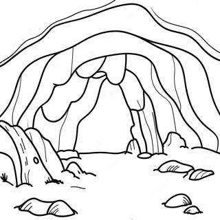 Cave Coloring Pages