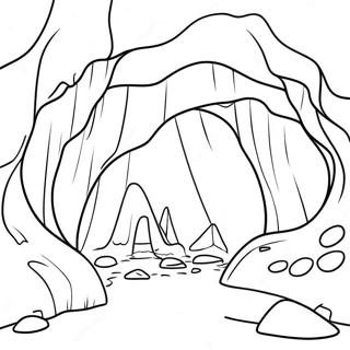 Cave Coloring Pages