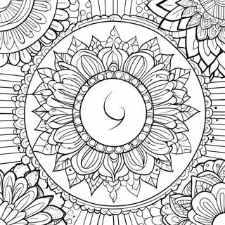 Moon Boho Coloring Pages