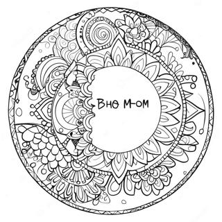 Boho Måne Mandala Malebog 60163-47602