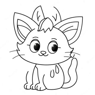 Siren Head Cartoon Cat Coloring Page 60183-47618