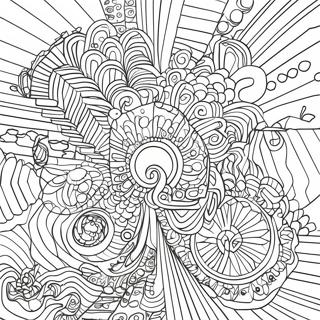 Trippy Optical Illusion Coloring Page 60223-47651