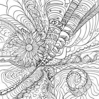 Trippy Optical Illusion Coloring Page 60223-47652