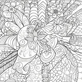 Colorful Geometric Patterns Coloring Page 60224-47661