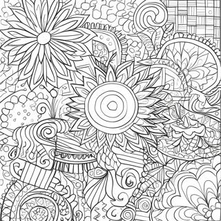 Colorful Geometric Patterns Coloring Page 60224-47664