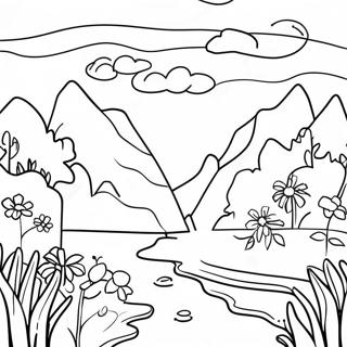 Sublime Nature Scene Coloring Page 60243-47685