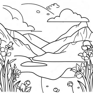 Sublime Nature Scene Coloring Page 60243-47686