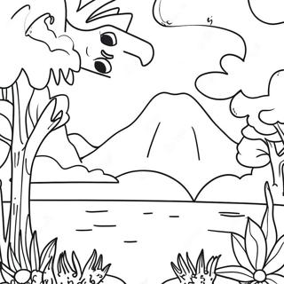 Sublime Nature Scene Coloring Page 60243-47687