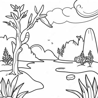 Sublime Nature Scene Coloring Page 60243-47688