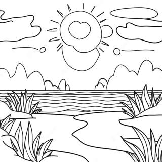 Sublime Sunset Coloring Page 60244-47689