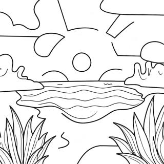 Sublime Sunset Coloring Page 60244-47692