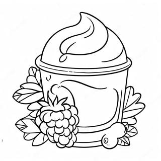 Yogurt Coloring Pages