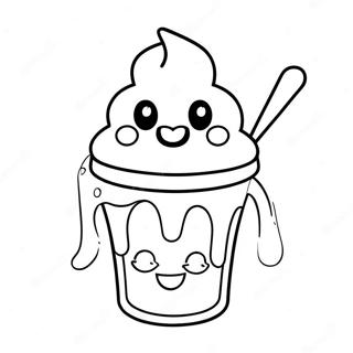 Yogurt Coloring Pages