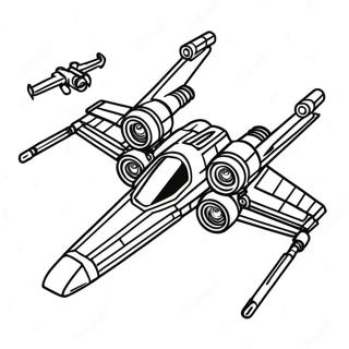 X-Wing Coloring Pages