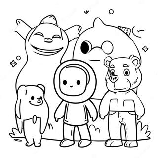 Doug With Friends Coloring Page 60294-47726