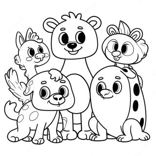 Doug With Friends Coloring Page 60294-47727