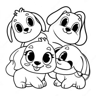 Pound Puppies Coloring Pages