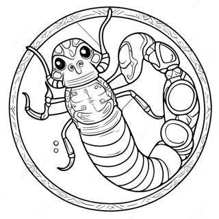 Scorpio Zodiac Sign Coloring Page 60333-47743