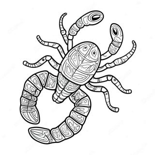 Detailed Scorpio Constellation Coloring Page 60334-47771