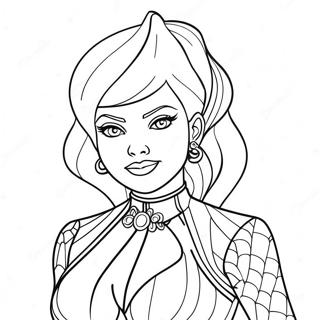 Scarlet Overkill In Her Glamorous Outfit Coloring Page 60444-47823