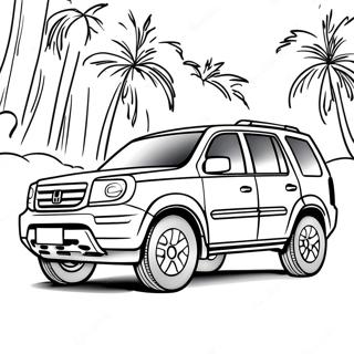 Honda Pilot Coloring Page 60493-47867