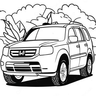 Honda Pilot Coloring Page 60493-47868