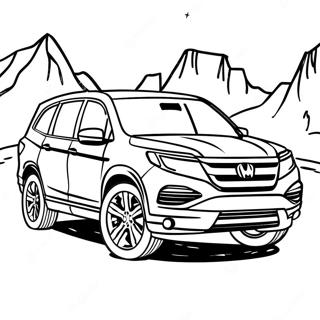 Honda Pilot Adventure Coloring Page 60494-47873