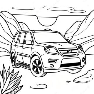 Honda Pilot Adventure Coloring Page 60494-47874