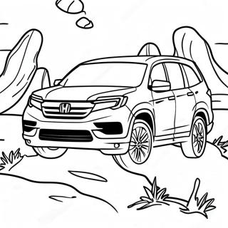 Honda Pilot Adventure Coloring Page 60494-47875