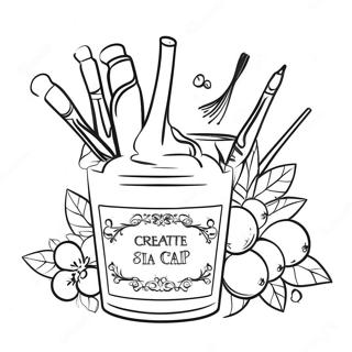 Creative Paint And Sip Party Coloring Page 60514-47892